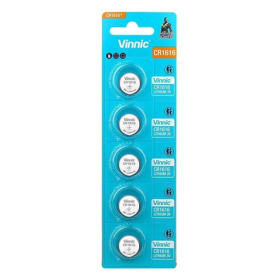 Vinnic CR1616 5BL (Lithiumbatterie) (5 Stk., CR1616, 55 mAh) (61213576)