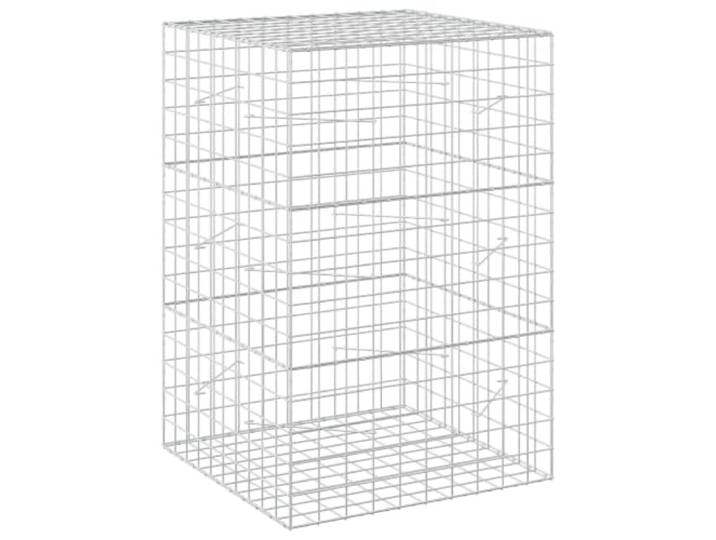 Gabion aus verzinktem Stahl, 100 x 100 x 150 cm, Netz 10 x 10 cm 5 mm Draht, Haken und Clips, Konstruktionswand, Beet, Gartenteiler, Außenbereich