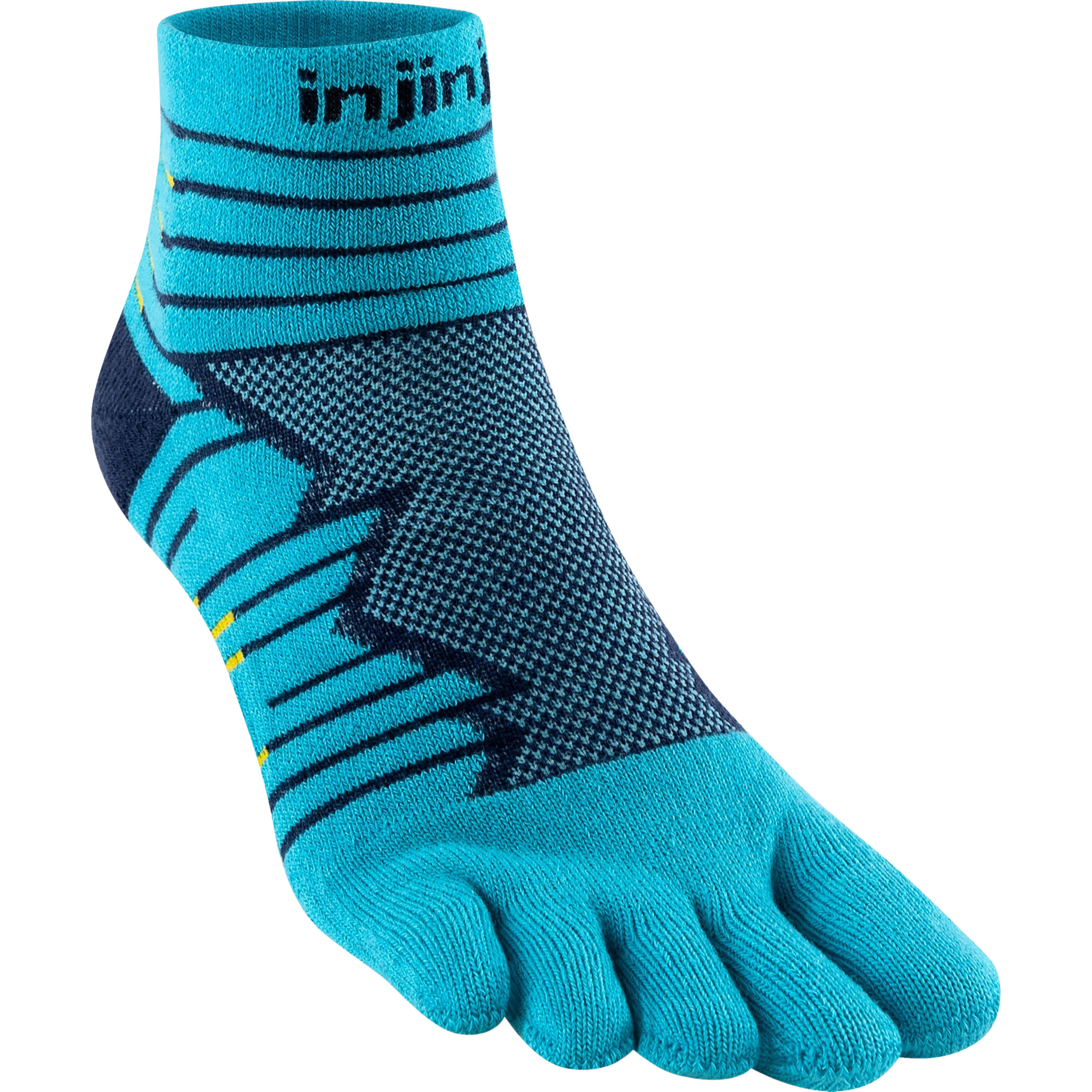 Injinji Ultra Run Mini-Crew Laufsocken blau Größe 37 Trailrunning | Laufen Kompressionseffekt