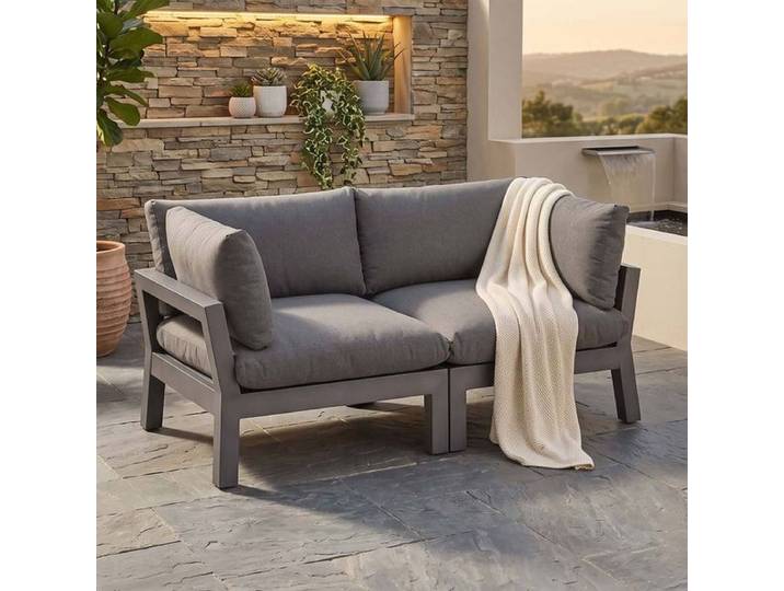 Kettler Comfort Diningsofa Aluminium/Agora