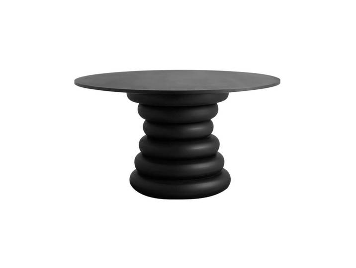Furnlux Esstisch Yalu Schwarz 140x140x77 cm, 140x77x140 cm, Esszimmer, Esstische