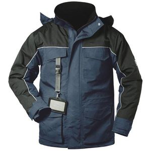 elysee Arbeitsjacke Newcastle Thermo-Parka, Winterjacke, blau-schwarz, wasserdicht, Größe XXL