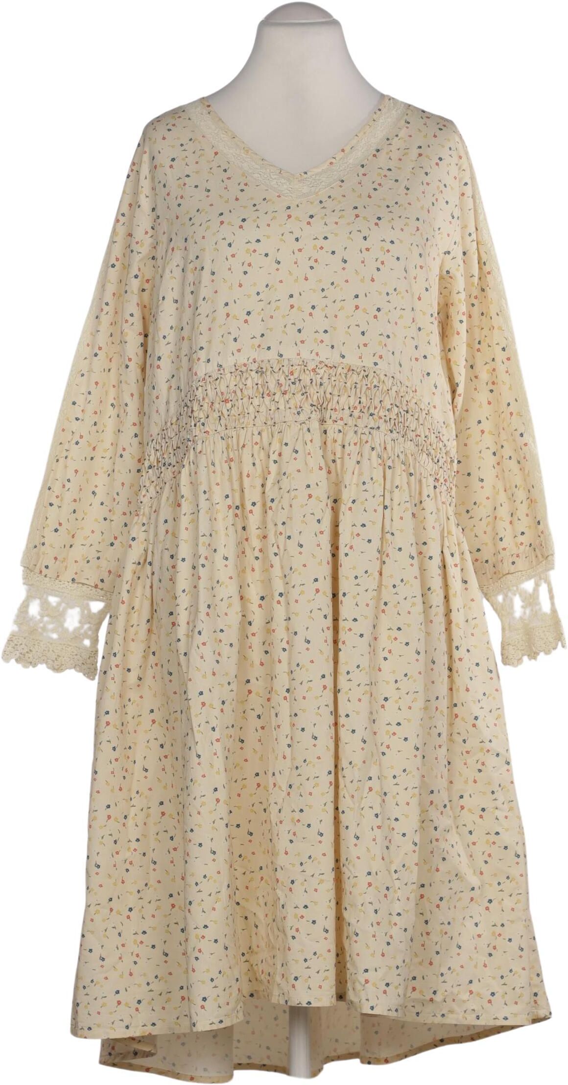 Ewa i Walla Damen Kleid, Gelb, Gr. L, Baumwolle - Second Hand