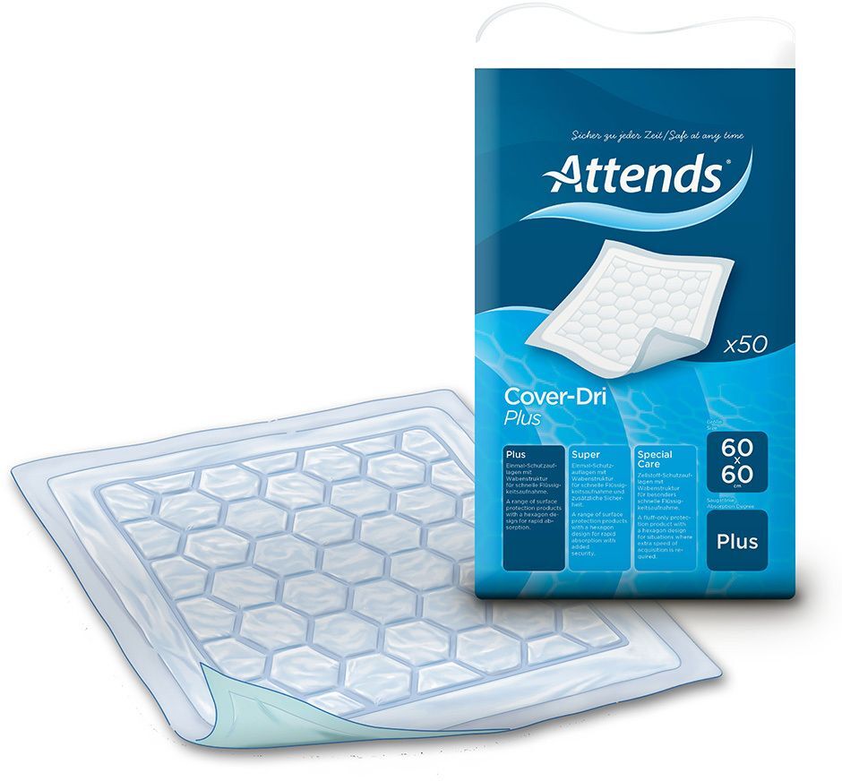 Attends Cover-Dri Plus 60x60 cm 50 St Auflage