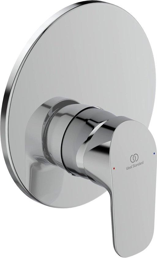 Duschearmatur - Mischbatterie Badezimmer - Wandmontage - Wasserersparnis-System - Rosette 163 mm - Chrom