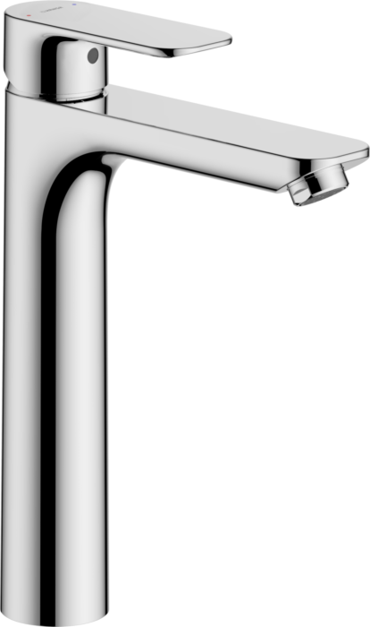 HANSABASIC Waschtischarmatur 55472203 ohne Ablaufgarnitur, flexible Druckschläuche, Ausladung 150mm, chrom
