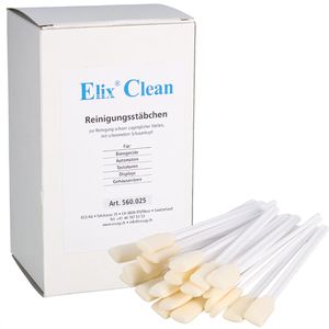 Elix Reinigungsstäbchen 560.025.000, PU-Schaum-Kopf, mit Kunststoffgriff, 25 Stück