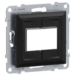 Legrand 765812 Seano MyHome Szenentaster zum Abrufen von 4 Szenarien in der Farbe Schwarz
