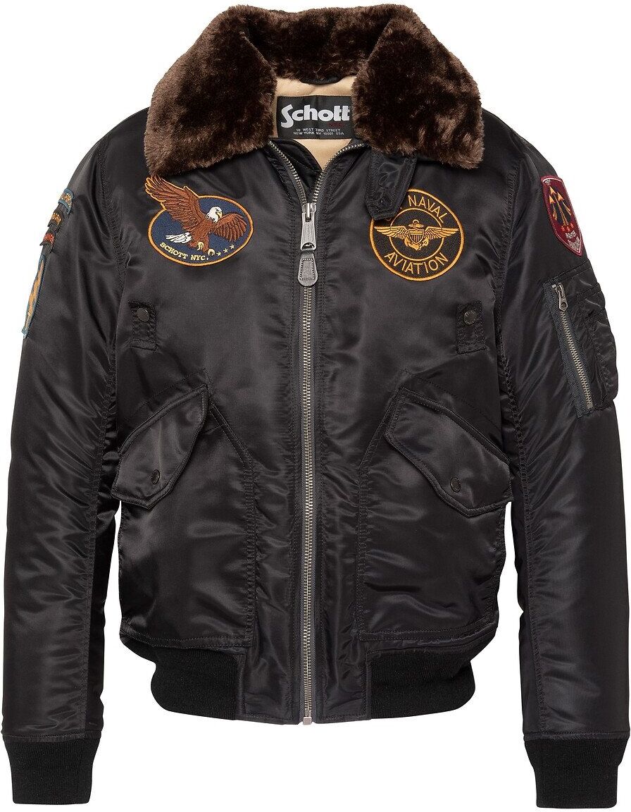 SCHOTT Bomber Army, unisexe, col amovible, AIRSTON