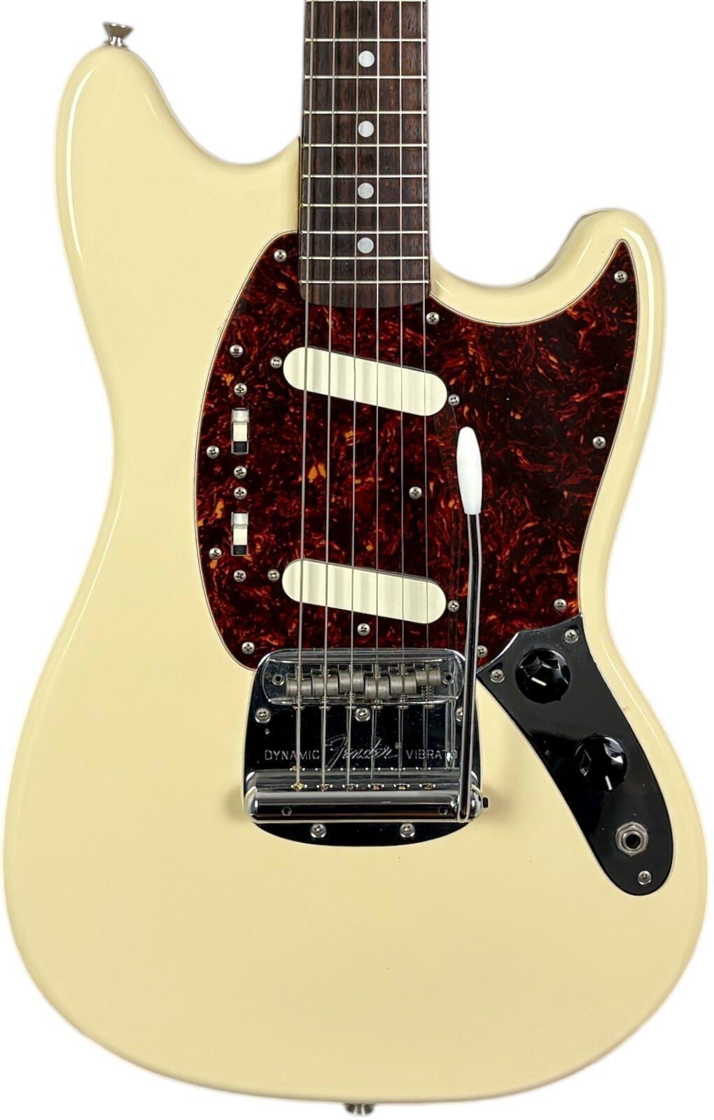 Fender Japan 66 Reissue Mustang 1999-2002   blanc vintage - Refurbished