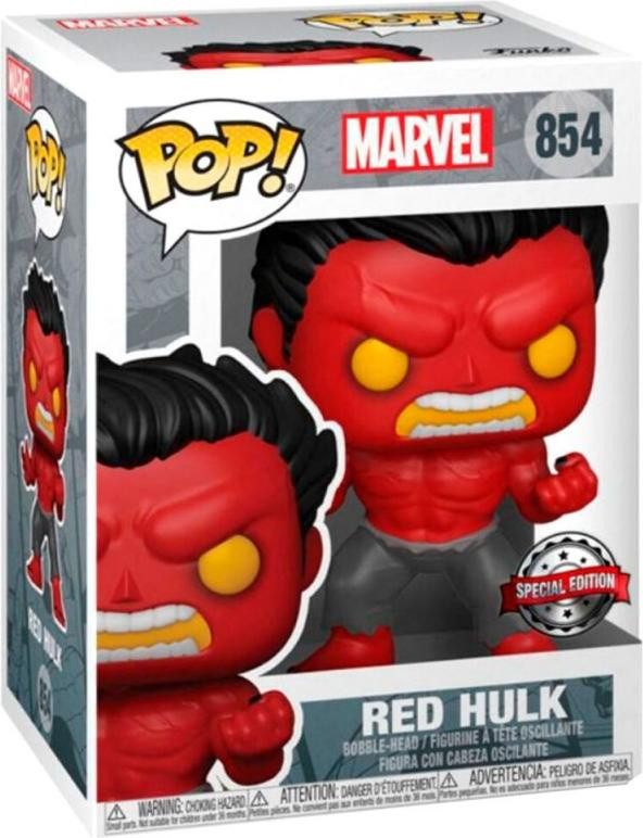 Funko Pop! Marvel Red Hulk 854 Special Edition Vinyl figuur