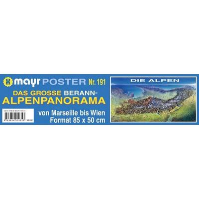 Mayr Panorama Das große Berann-Alpenpanorama, Karte von , KOMPASS Freytag & Berndt, 978-3-85491-935-3