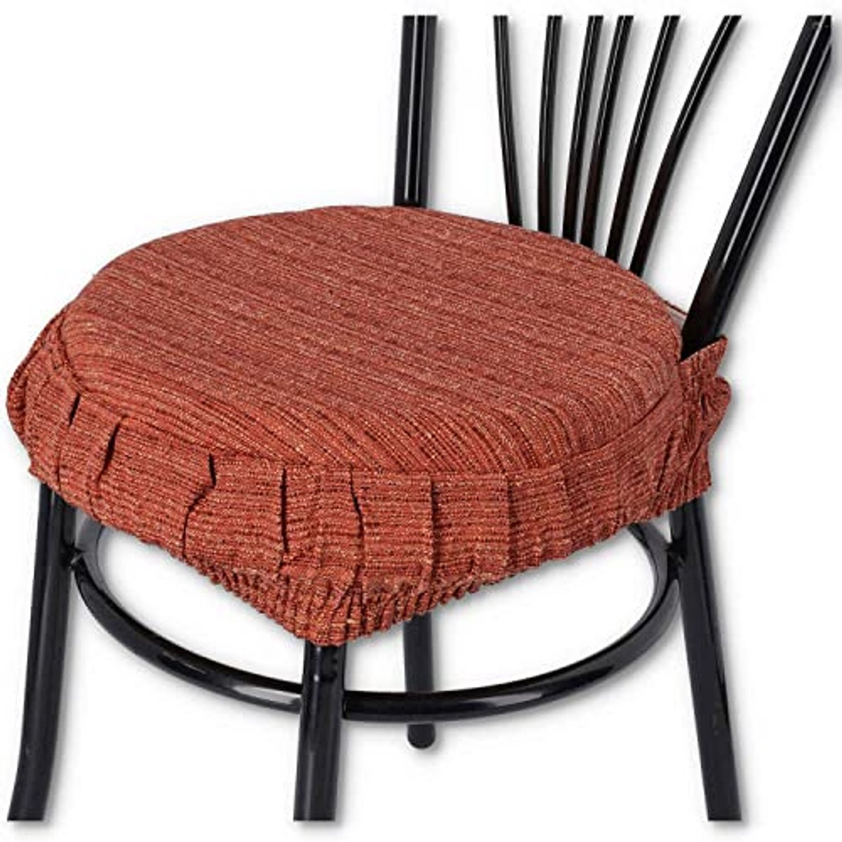 Jacquard kussen voor ronde stoel met lint