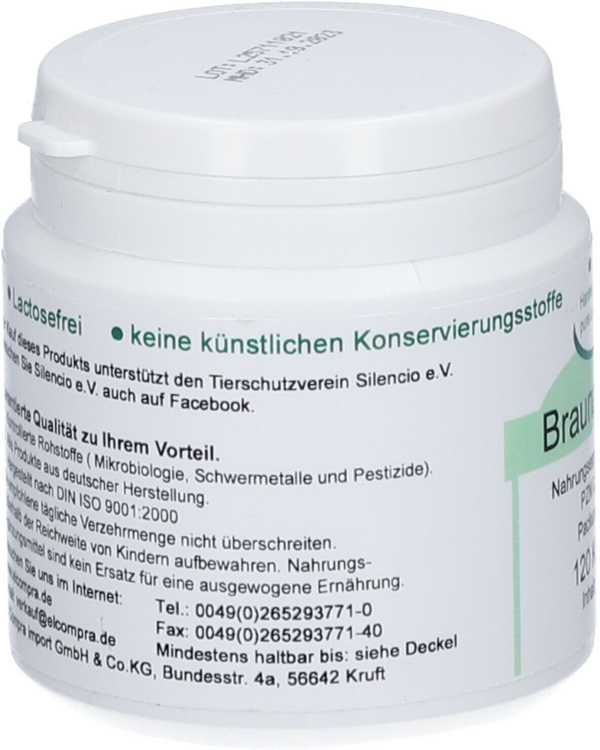 Pure Braunalgen Vegi-Kapseln 120 St Kapseln