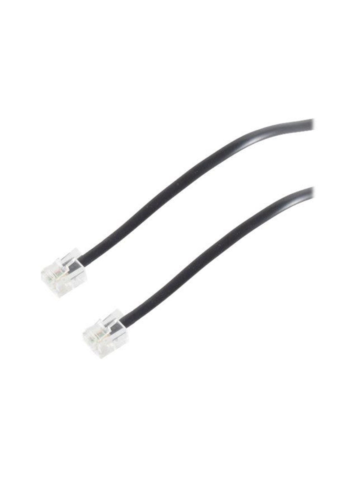 Helos S-Impuls phone cable - 1.5 m - black - Schwarz - 1m