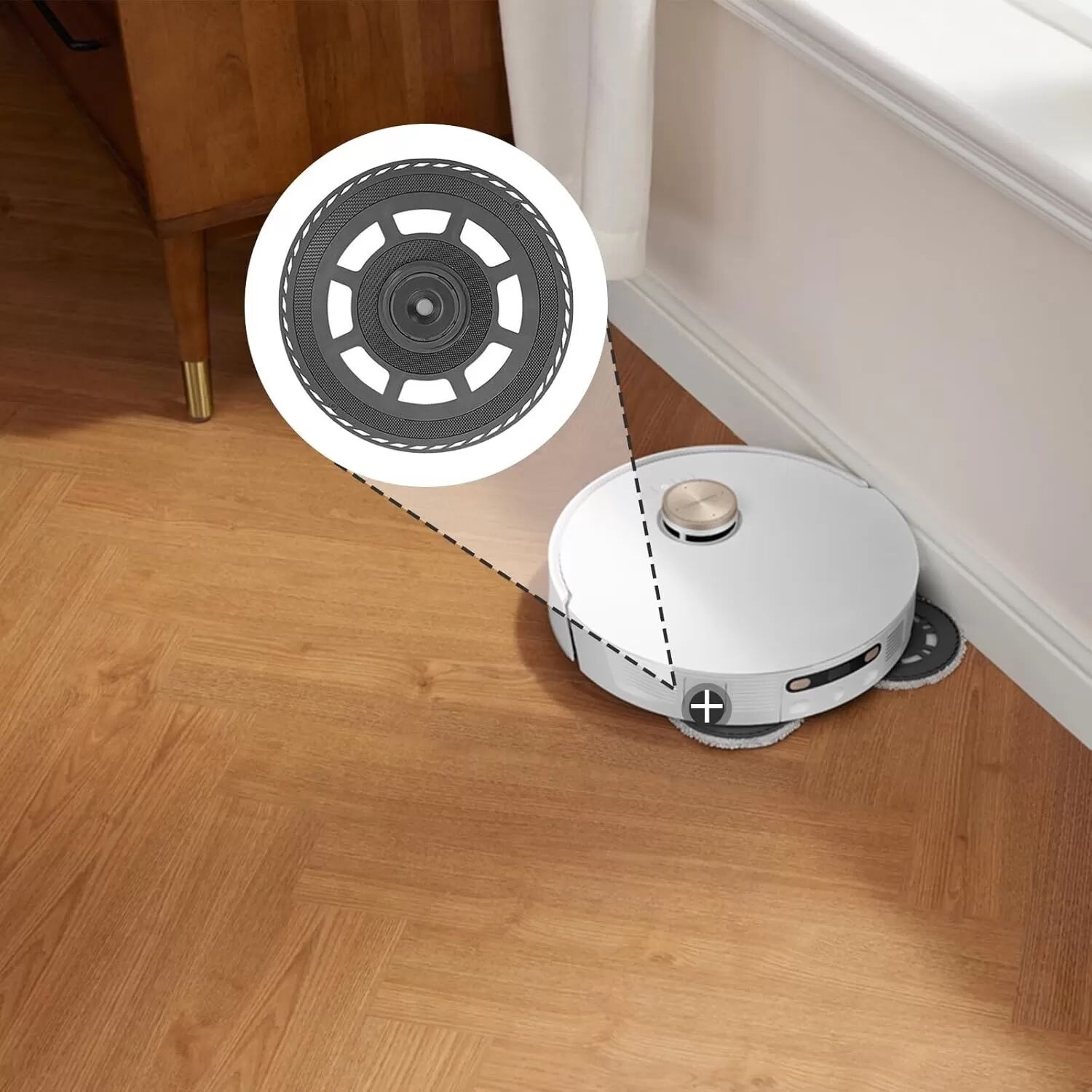 INF Ersatz-Mop-Halterung für Dreame X50 Ultra/L50 Ultra/L40s Pro Ultra/Mova V50 Ultra Saugroboter (2 Stk.)