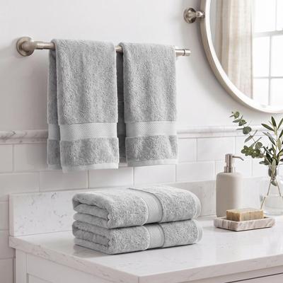Superior 100% Egyptian Cotton Hand Towel Set of 4, 800 GSM Plush Heavyweight Towels