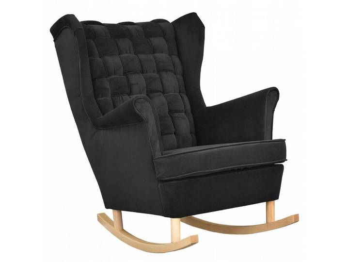 Family Meble Schaukelstuhl Family Meble Carol Schaukelsessel Ohrensessel Trinity 16 Schwarz