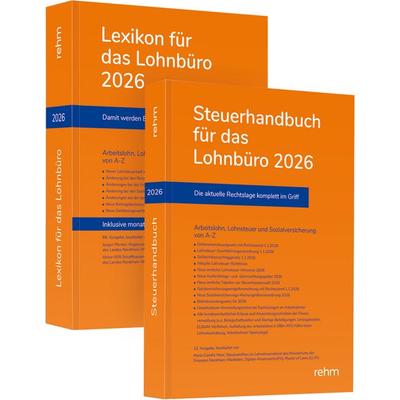 Buchpaket Lexikon für das Lohnbüro und Steuerhandbuch 2026, Paperback von Wolfgang Schönfeld,Jürgen Plenker,Heinz-Willi Schaffhausen,Marie Camille