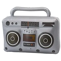 Aufblasbares Radio, silber