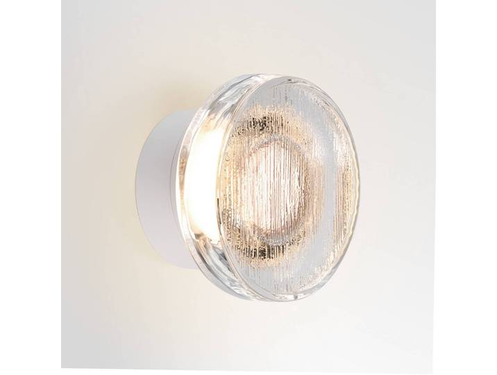 MARSET LED Außenwandleuchte Roc, dimmbar, weiß / opal, Aluminium, Design