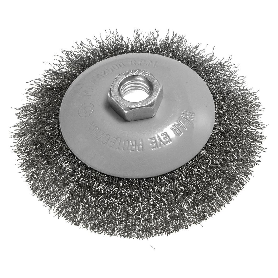 Graphite Drahtbürste 115 mm, gewellter Draht, Stahl, M14 (60098052)