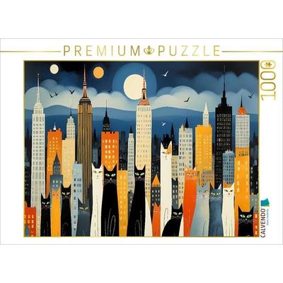 CALVENDO Puzzle Katzen - Schnurren in der Stadt | 1000 Teile Lege-Größe 64x48cm Foto-Puzzle für glückliche Stunden, Sonstige von , Calvendo Puzzle
