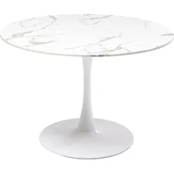 KARE DESIGN Esstisch Vento 86017 Ø 110 cm Keramik Weiß