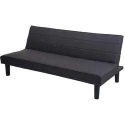 Décoshop26 - Ausziehbares Gästebett mit Schlaffunktion anthrazitgrauer Stoff 04_0001621