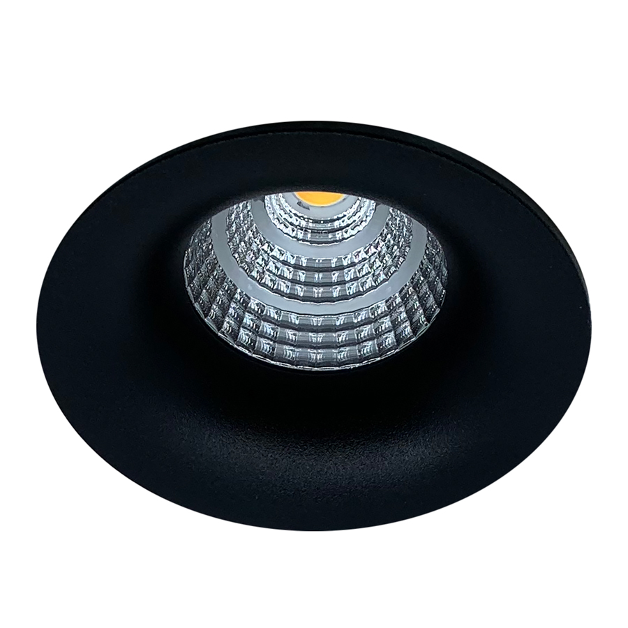 Mobilux LED-Einbaustrahler MOBiDIM COB STYLE R IP20 3000K 45° schwarz dimmbar 01660121 4251399709449