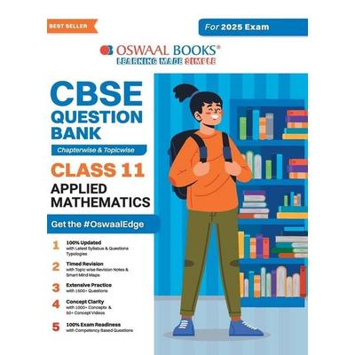 Oswaal CBSE Question Bank Class 11 Applied Mathematics, Chapterwise and Topicwise Solved Papers For 2025 Exams, Taschenbuch von Oswaal Editorial