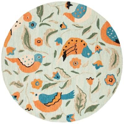 SAFAVIEH Handmade Blossom Wilma Modern Floral Wool Rug