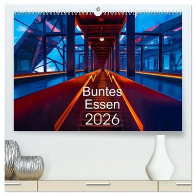 Buntes Essen 2026 (hochwertiger Premium Wandkalender 2026 DIN A2 quer), Kunstdruck in Hochglanz