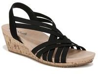 Women's Mallory Sandal by LifeStride in Black Fabric (Size 8 M)