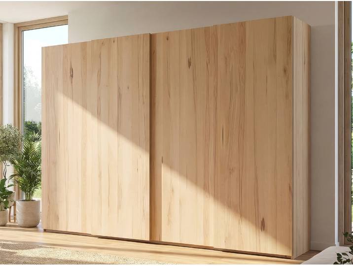Schiebetürenschrank aus Kernbuche „Ludwig“ 4-türig Massivholz Buche