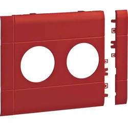 Hager GB120203020 Blende 2-fach Steckdose zu BRA/H/S 120mm anreihbar halogenfrei rot