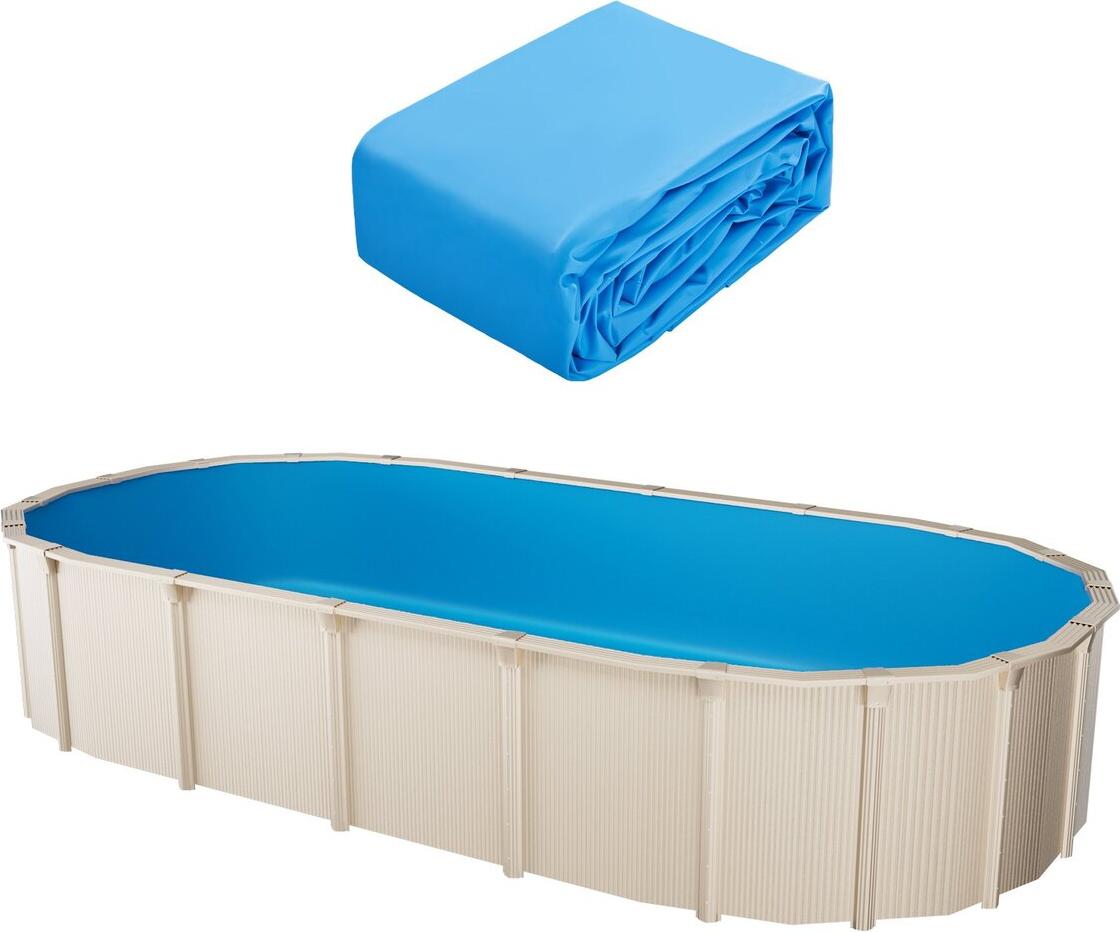 Oval Pool Liner 24 x 12.3ft Overlap Style Pool Liner 52in Wall Height