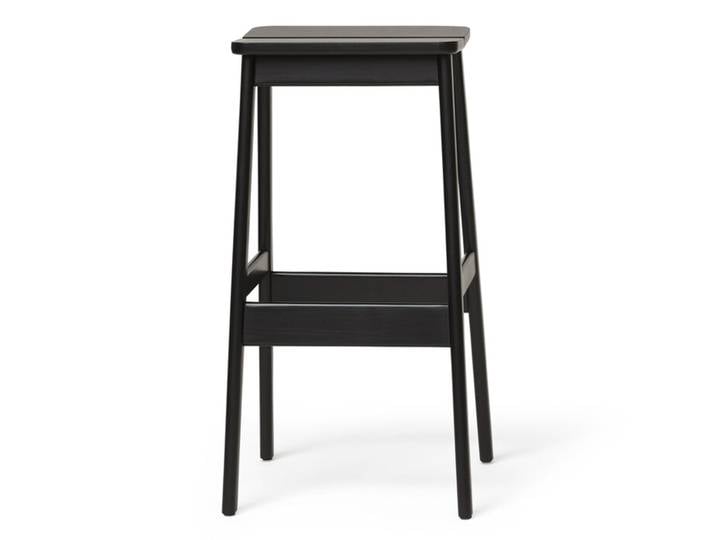 Taburett Angle Form and Refine braun, Designer Herman Studio, 41x75x39 cm; Sitz 24 cm
