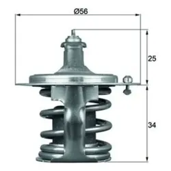 Thermostat Kühlmittel MAHLE TX 79 78D