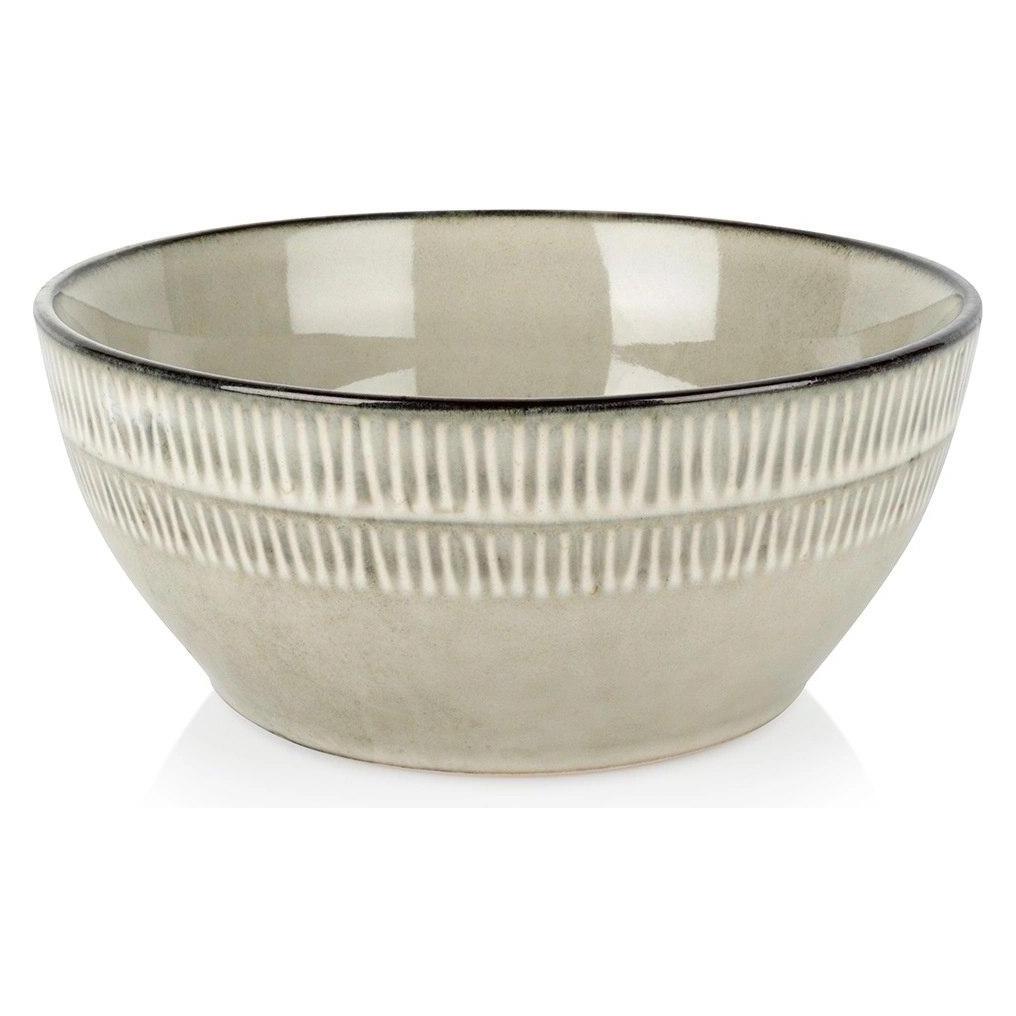 Nava Miseczka Ceramiczna 750 ml Szara Matowa na Zupę Płatki Sałatkę (15.50 cm, 0.75 l, 1x) (64584668)