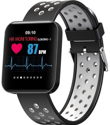 Inspired Deals S88 Smart Fitness Watch With Health Tracker, IP67 Waterproof Color Screen Smart Bracelet grey