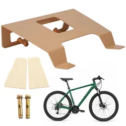 Relaxdays 3in1 Fahrradwandhalterung Ablage & Haken Weiß