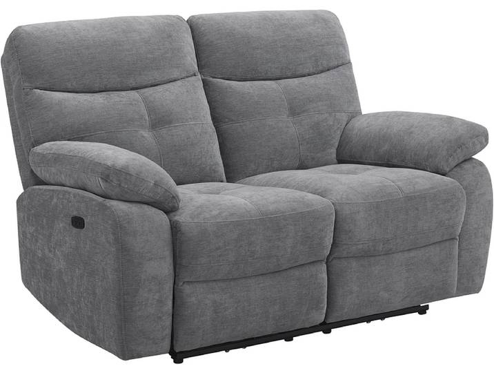 2er Sofa SANDRO Stoff grau