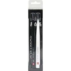 Black Is White 2Er Zahnbürsten Set Black/White 2 ST