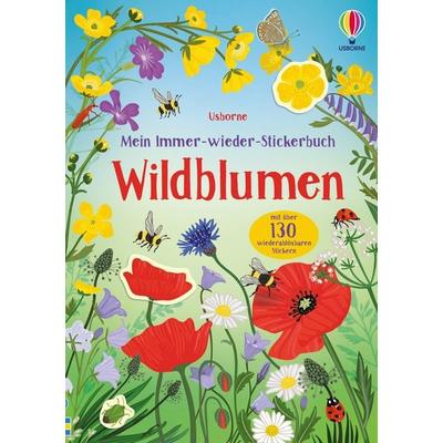 Mein Immer-wieder-Stickerbuch: Wildblumen, Taschenbuch von Caroline Young, Usborne, 978-1-78941-869-9