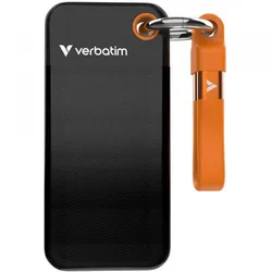 Verbatim Pocket SSD - 2 TB, Schwarz, Orange