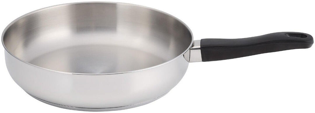 Judge Vista, 28cm Uncoated Stainless Steel Frying Pan Polished Steel 28Cm