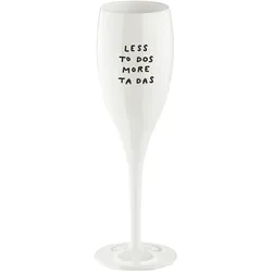 Koziol Cheers No. 1 Less To Dos More Ta Das Sektglas aus Thermoplastik 100 ml