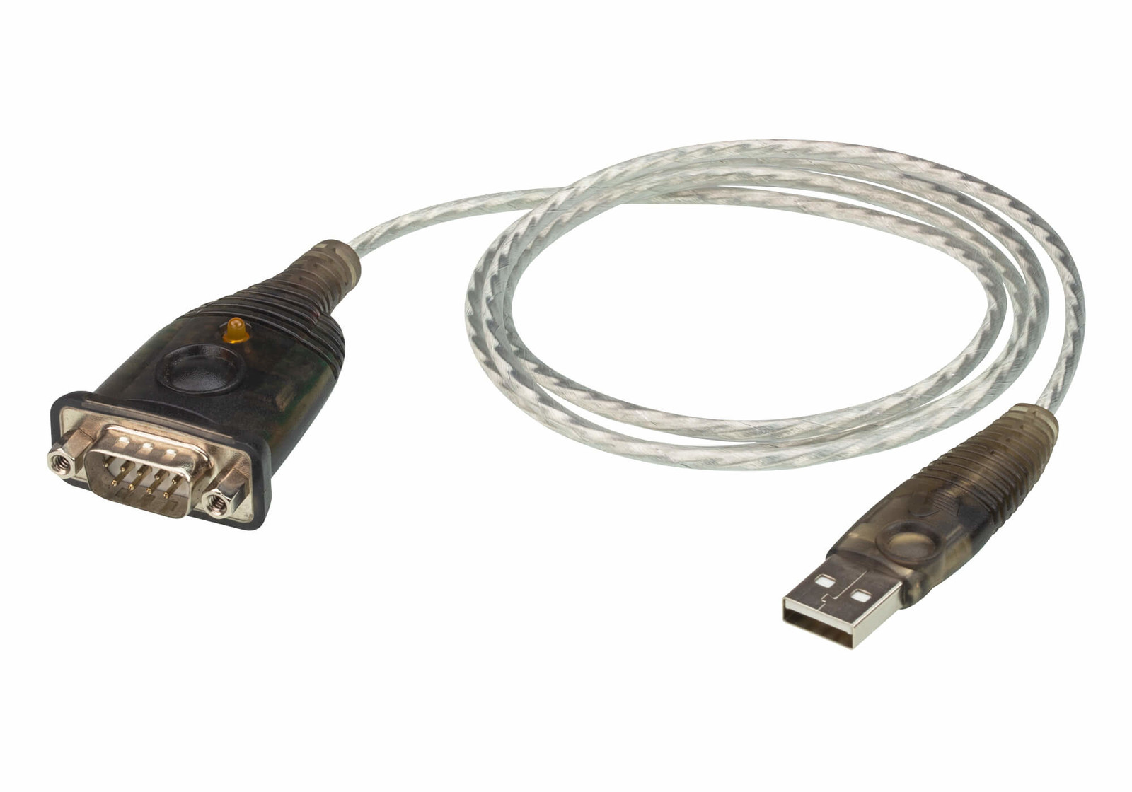 ATEN UC232A1-AT USB Type-A naar DB-9 kabel, Zwart, 1 meter