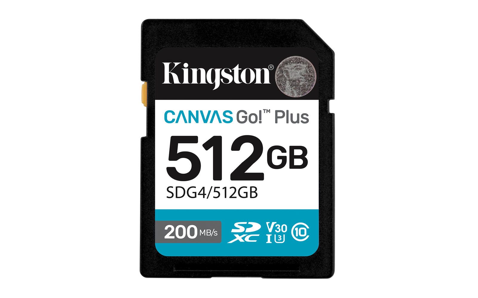 Kingston Canvas Go Plus SDXC - 512GB SDG4/512GB